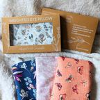Weighted Eye Pillow - Fluttering Lattice by Two Birds Eco Shop