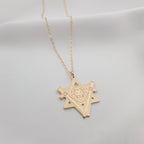 Star of David Lion Necklace