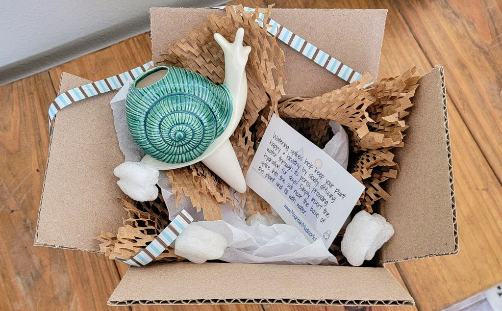 Snail Watering Spike by Mountain Mudworks