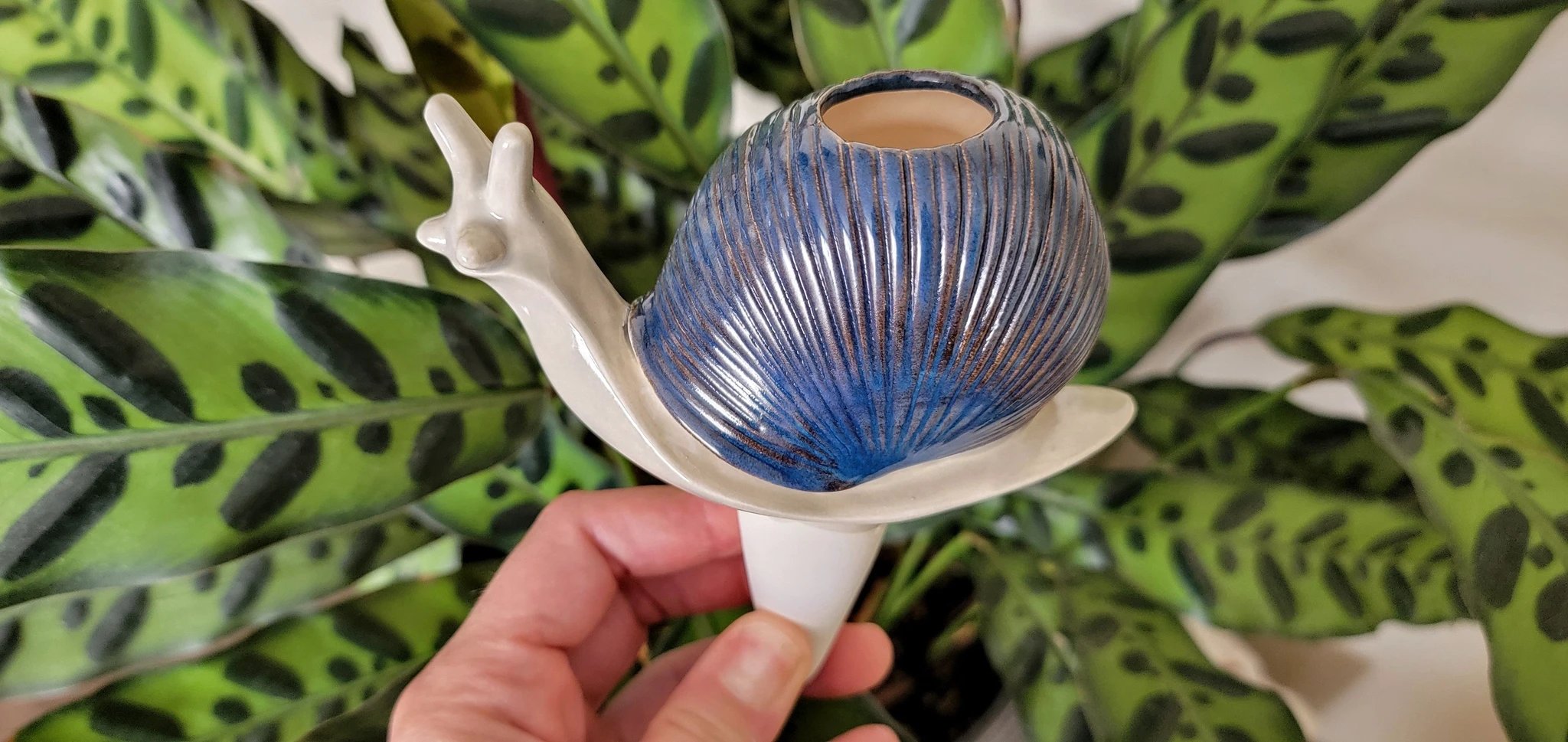 Snail Watering Spike by Mountain Mudworks