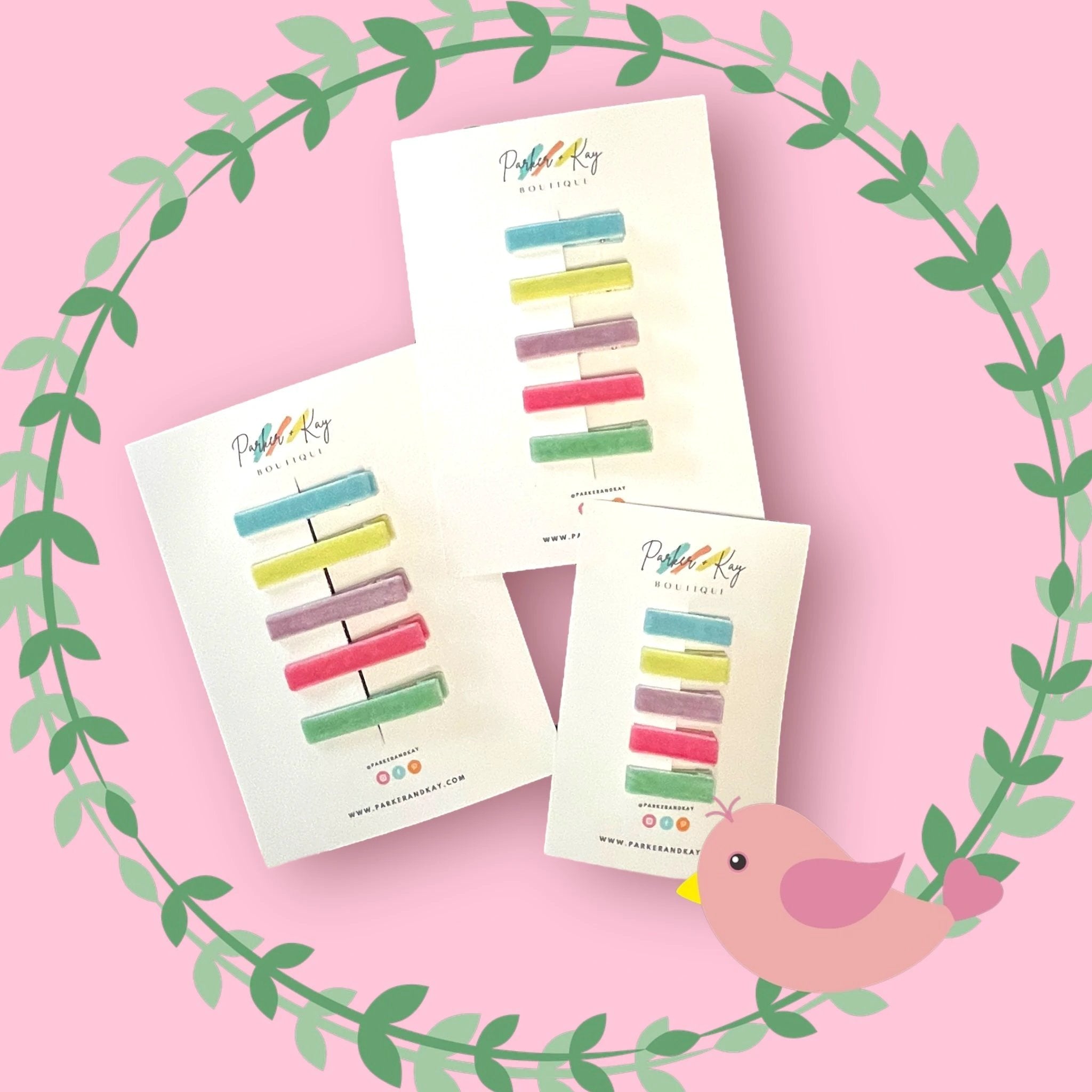 Velvet Bar Clip Set by Parker + Kay Creative