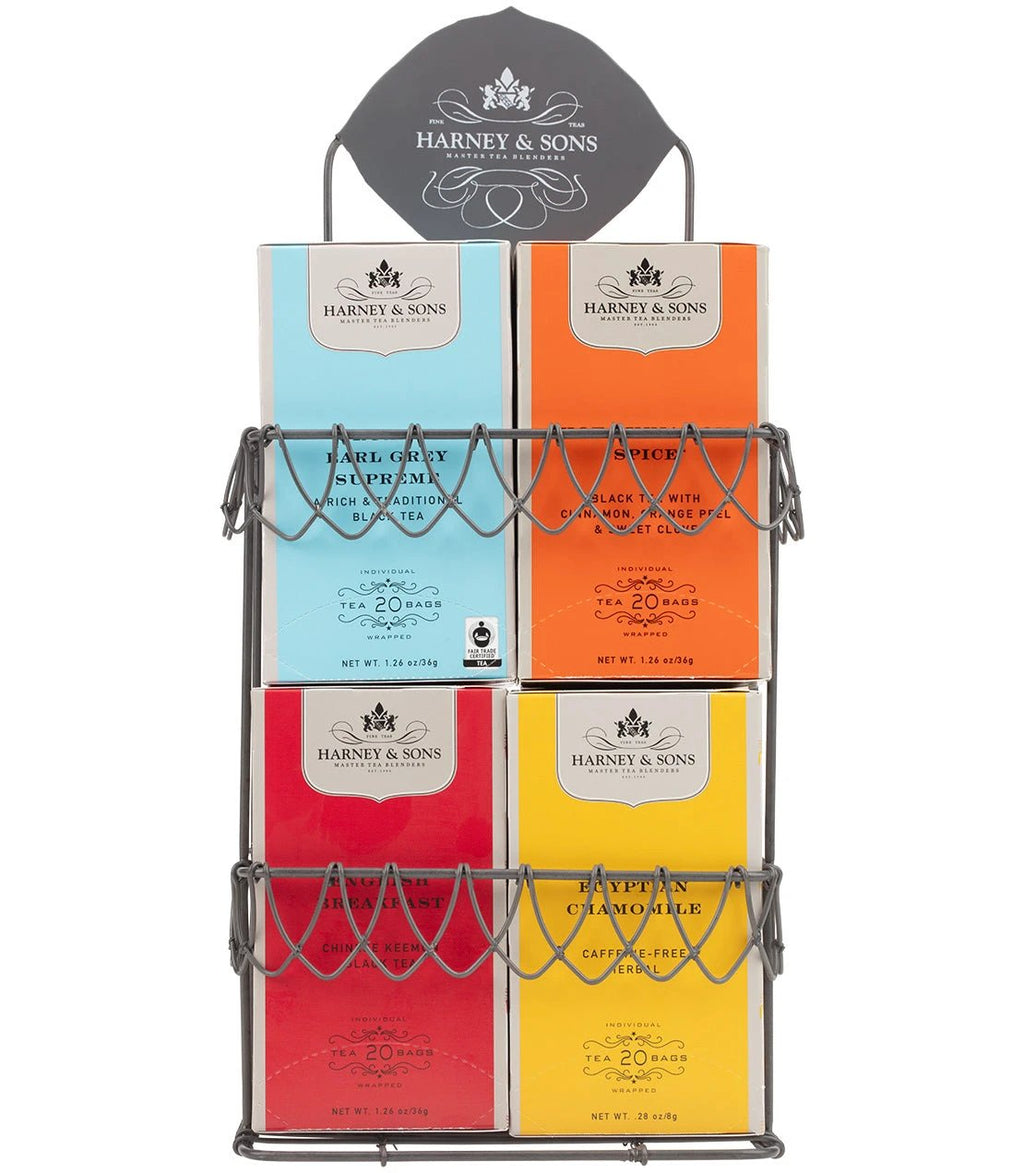 Harney & Sons Display Rack - Decorative Wire, for 4 Premium Teabag Boxes by Harney & Sons Fine Teas