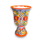 Extra Large Talavera Flower Pot | Hand-Painted Pedestal Planter