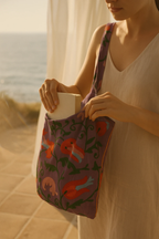 Tulip Garden Suzani Tote Bags by Soléa