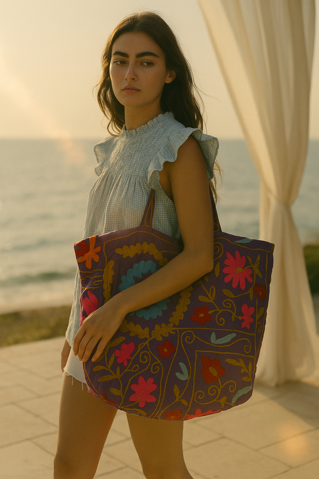 Sagitario Suzani Tote Bag