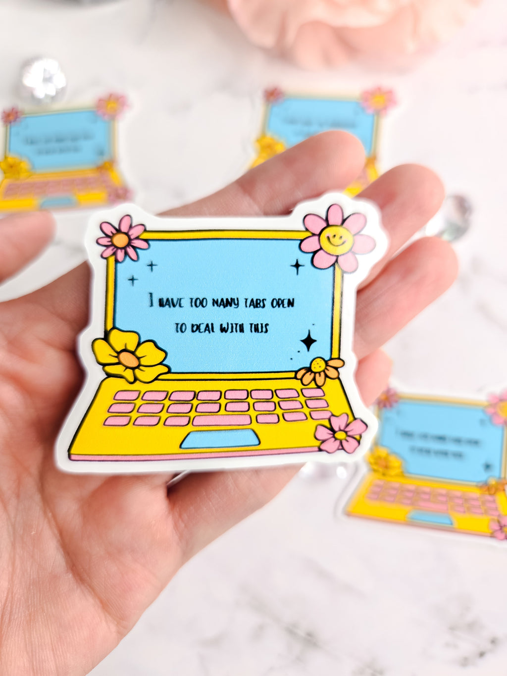 I cant deal laptop sticker