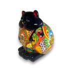 Fat Cat Talavera Planter | Handmade Mexican Pottery