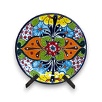 11.5" Talavera Dinner Plate | Hand-Painted Mexican Folk Art Dish