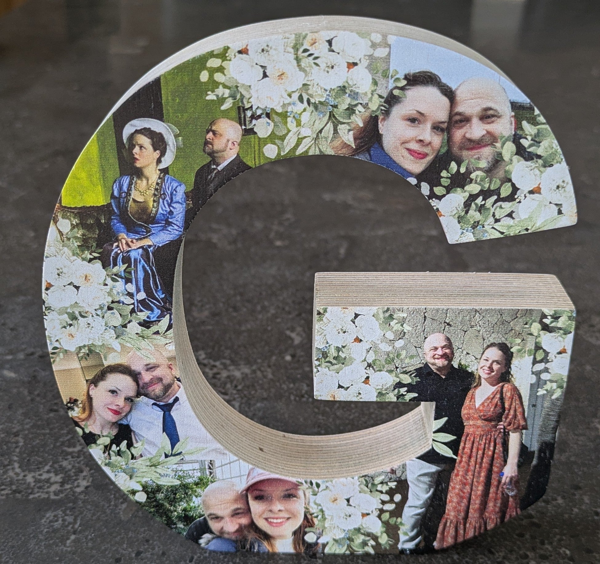 Personalized Photo Letter Stand, Customizable wedding gift