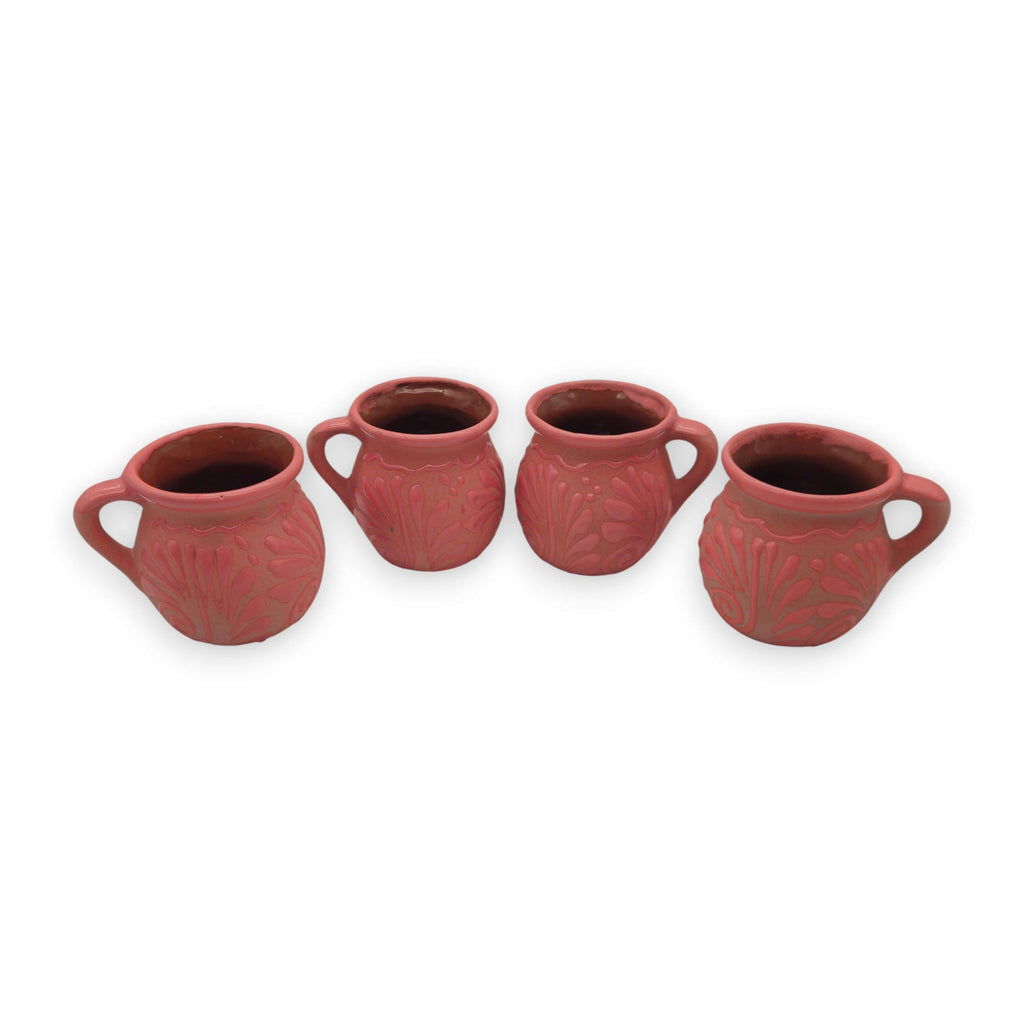 Pink Talavera Mug | Authentic Handmade Mexican Clay Jarrito