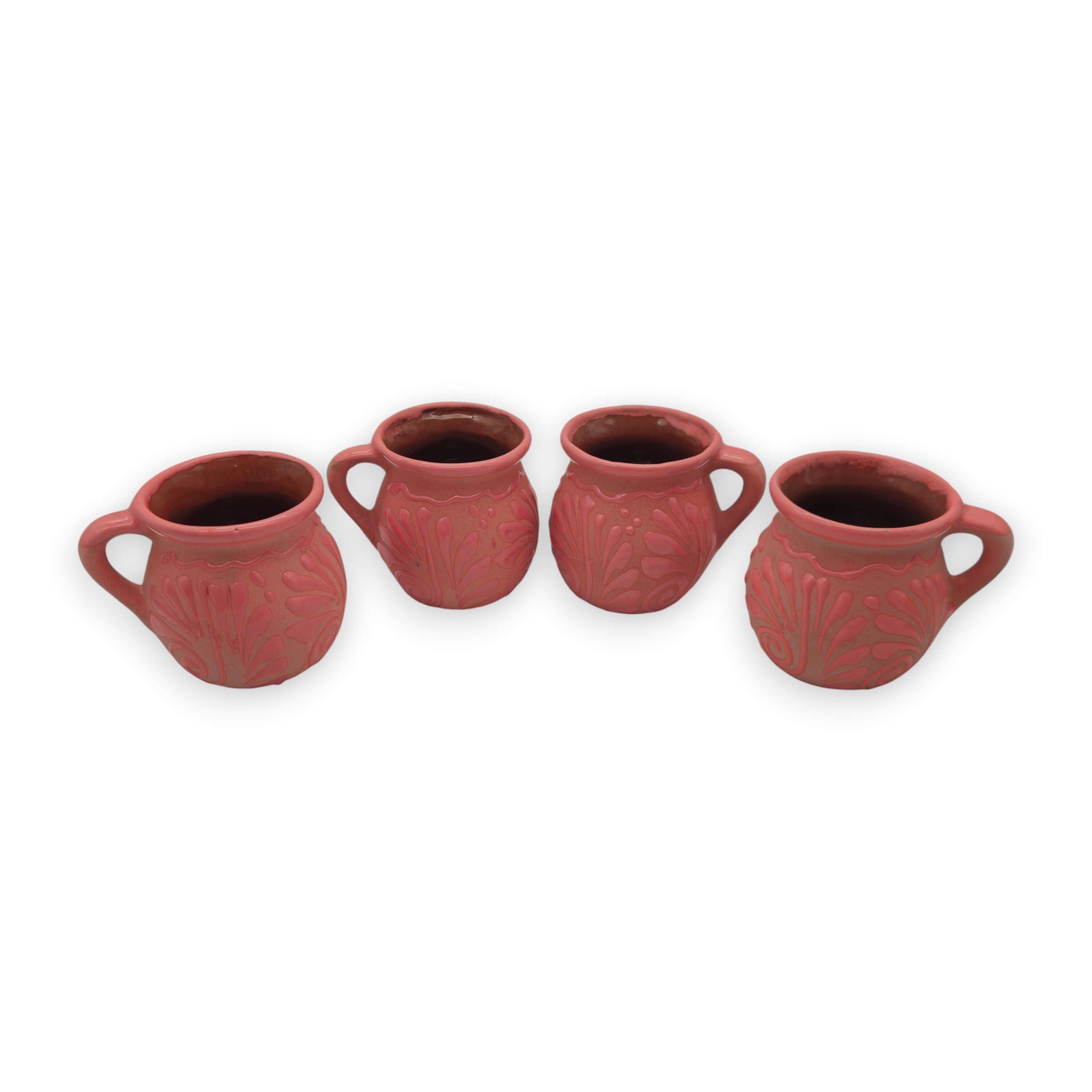 Pink Talavera Mug | Authentic Handmade Mexican Clay Jarrito
