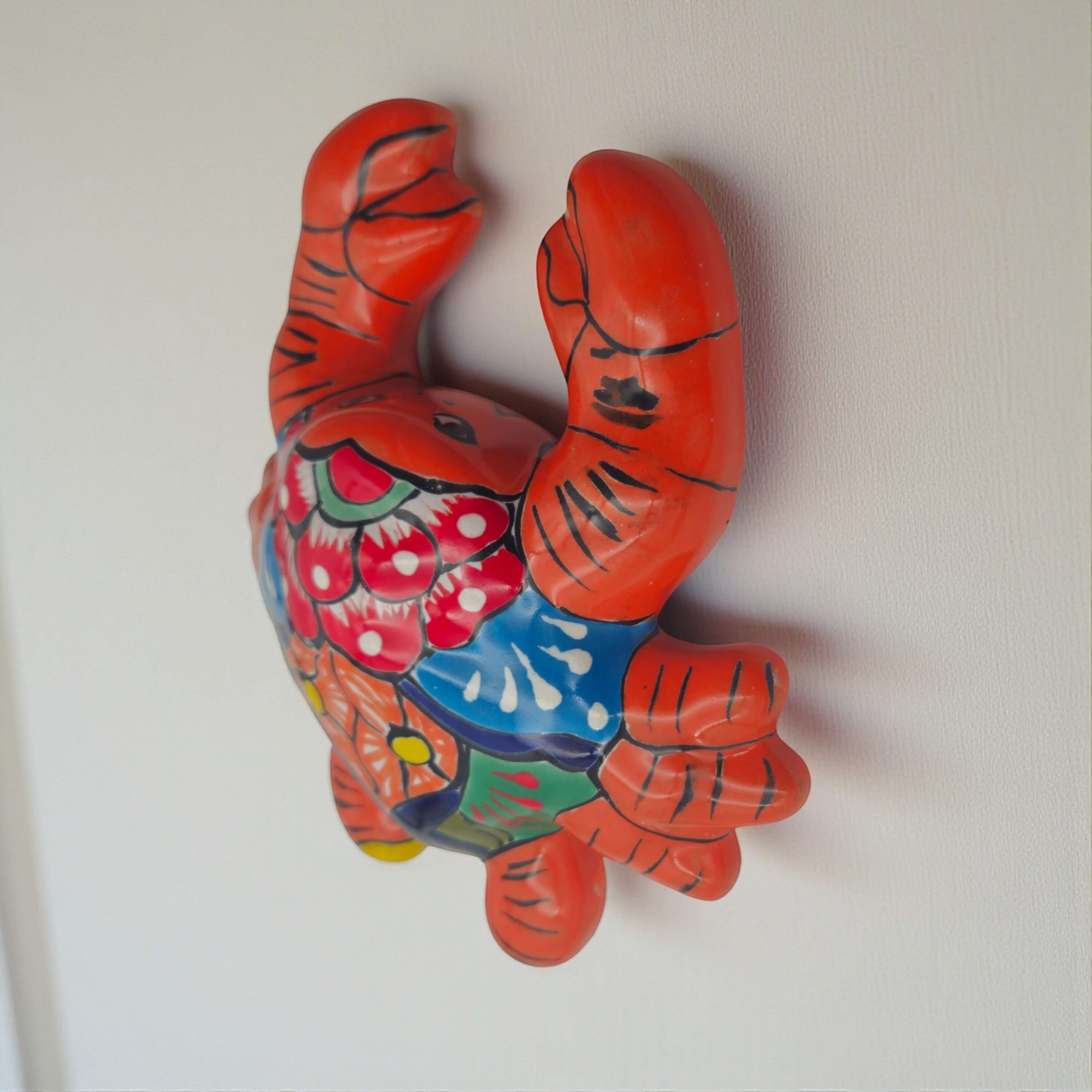 Talavera Crab Sculpture | Vibrant Handcrafted Mexican Art