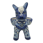 Blue & White Talavera Burro Planter | Handcrafted Mexican Donkey