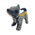 Talavera Chihuahua Figurine | Hand-Painted Day of the Dead Art