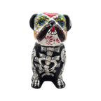 Day of the Dead Bulldog Figurine | Handmade Talavera Dog Statue