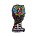 Day of the Dead Lady & Bunny Planter | Hand-Painted Talavera Pot