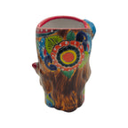 Talavera Butterfly Skull Planter | Handcrafted Day of the Dead Ceramic Pot