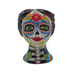 Talavera Skull Face Planter | Hand-Painted Day of the Dead Pottery