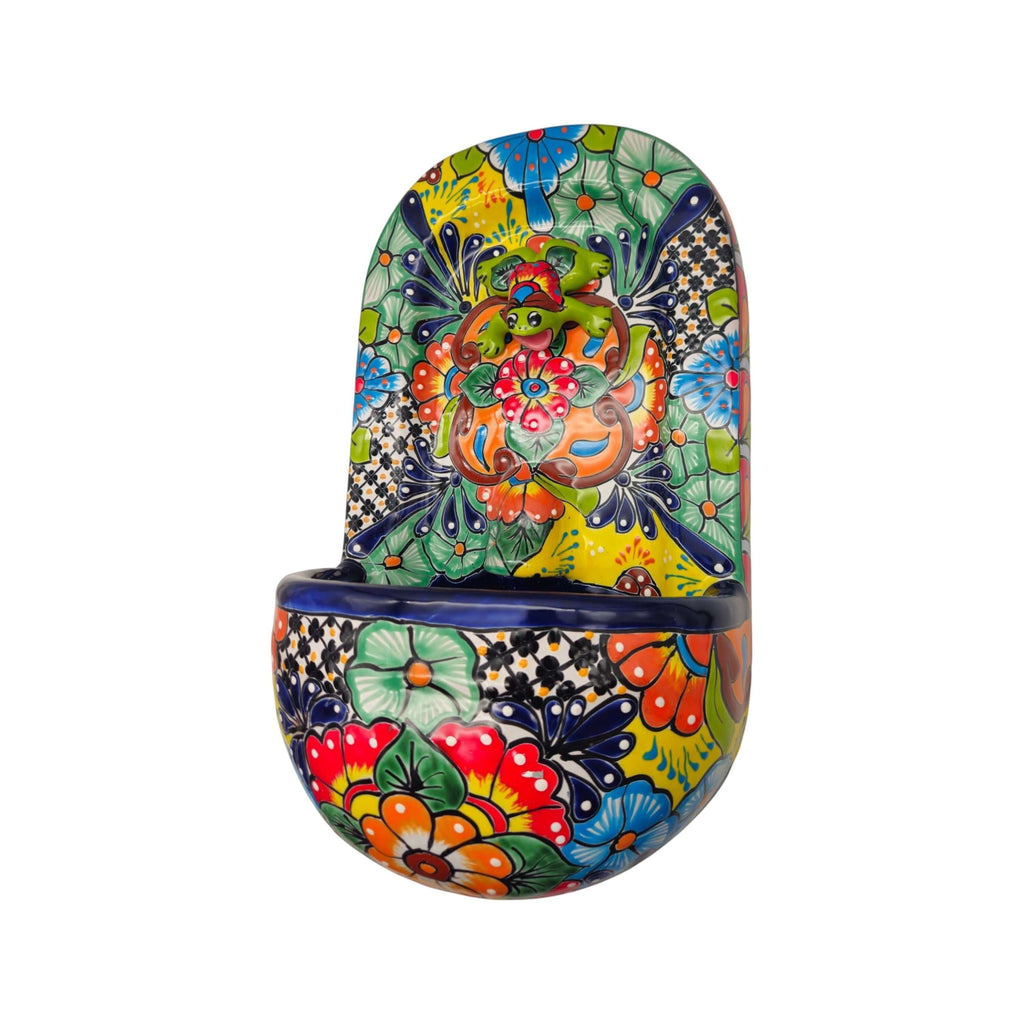 Talavera Wall Fountain | Handcrafted Mexican Ceramic Water Feature