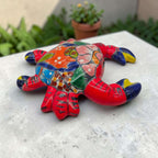 Talavera Crab Sculpture | Vibrant Handcrafted Mexican Art