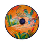 Handcrafted Talavera Tortilla Warmer | Colorful Mexican Sleeping Man Panchito