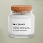 Best Friend Gift Set — Blush & Bloom White sage & lavender Candle, Blanket, Crochet Bouquet & Bow Clip