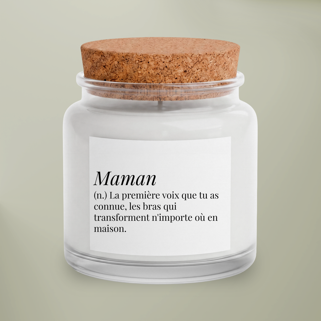 French 'Maman' Pink comfort Gift Set with scented white sage & lavender Candle, Blanket, Crochet Bouquet & Bow Clip - For Mother's Day or Birthdays