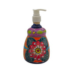 Talavera Soap Dispenser | Hand-Painted Mexican Ceramic Bathroom Decor