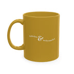 Aufstehen und weitermachen Minimalist Mug, Ceramic Mug for mental health