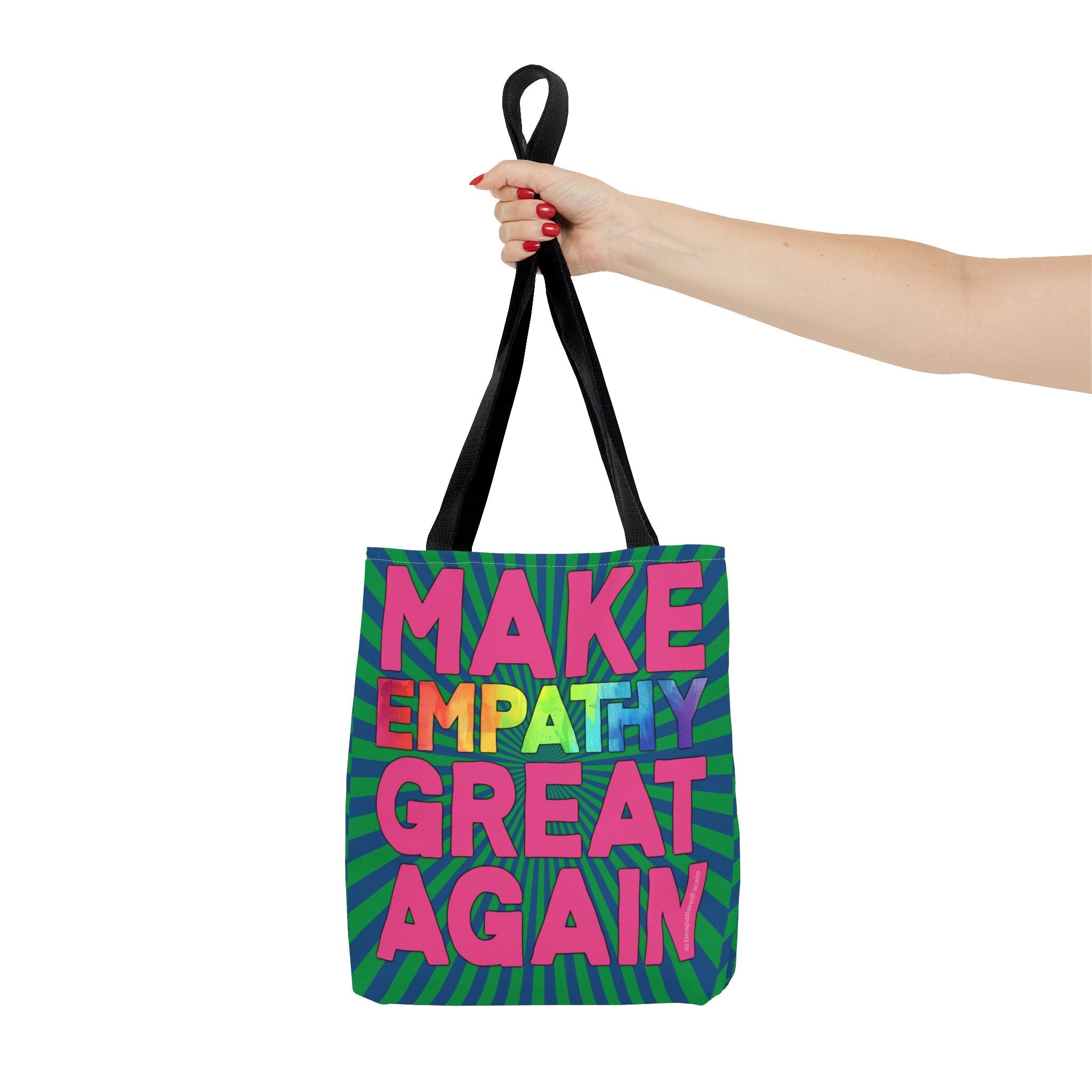 Bespattered Facade Make Empathy Great Again Eco-Friendly Carryall Tote Bag