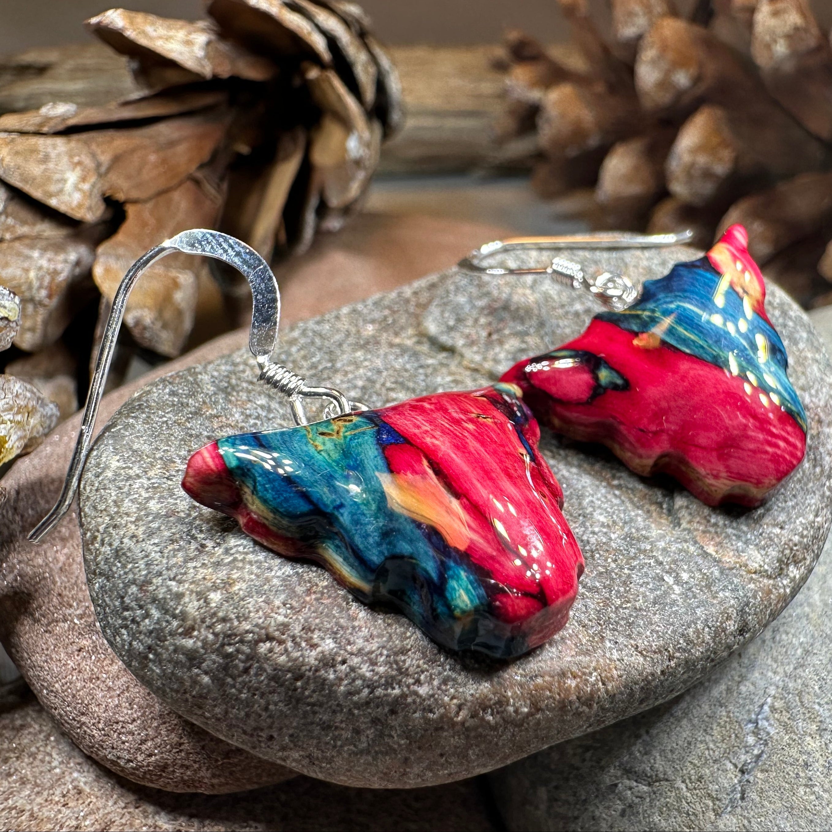 Heathergems Scottish Highland Cow Dangle Earrings - Handmade in Scotland