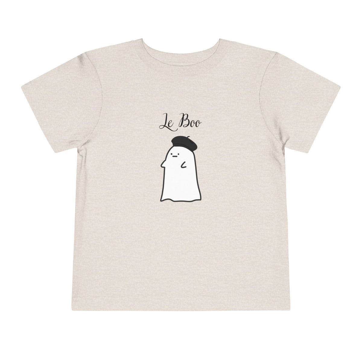 Le Boo French Ghost Toddler Tee, Cute Halloween Ghost Graphic Tee