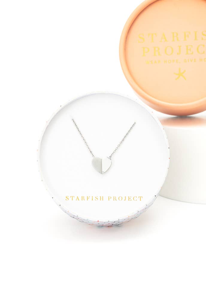 Alexis Silver Heart Necklace