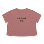 Auf Deutsch, bitte women's flowy cropped Tee