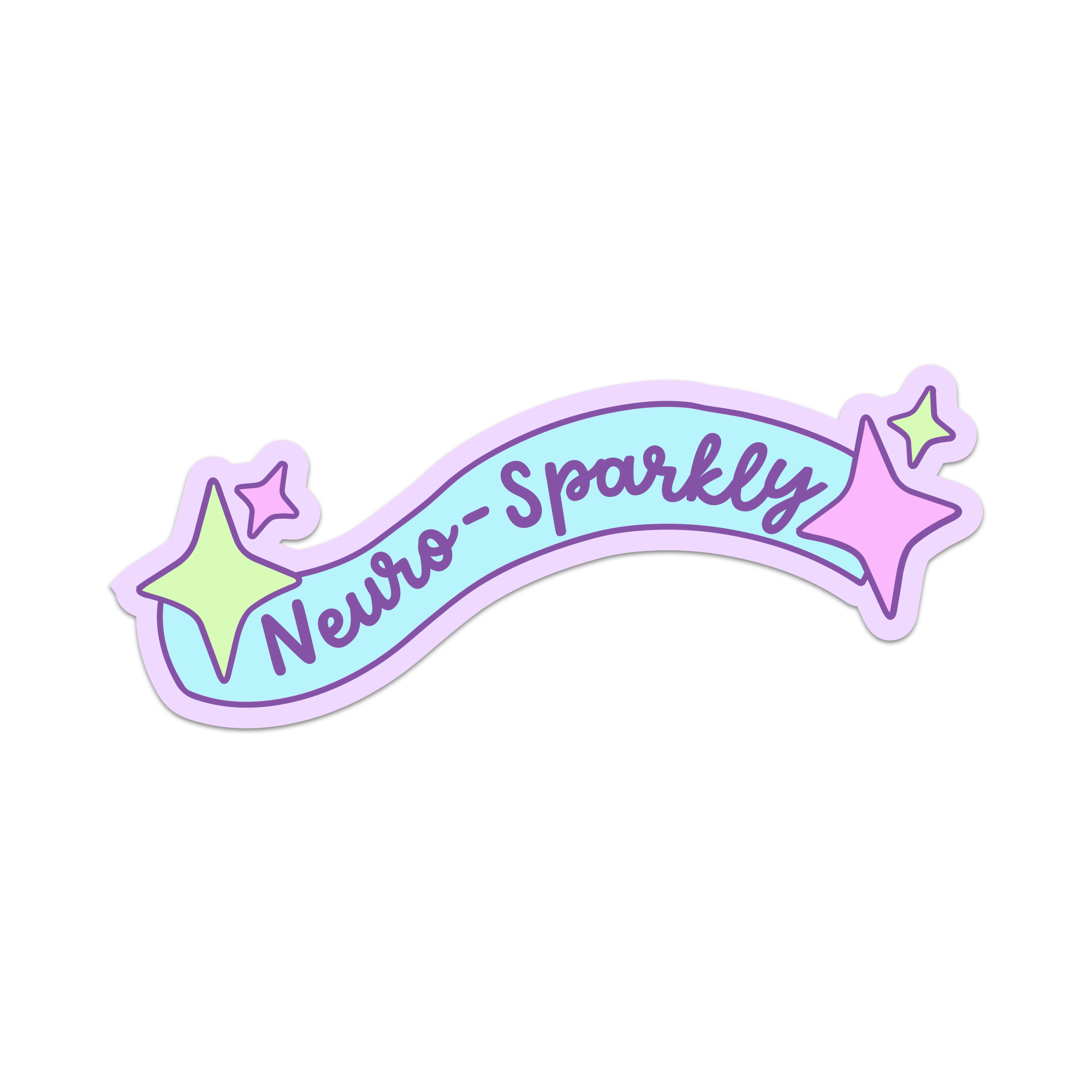 Neuro-Sparkly Vinyl Sticker