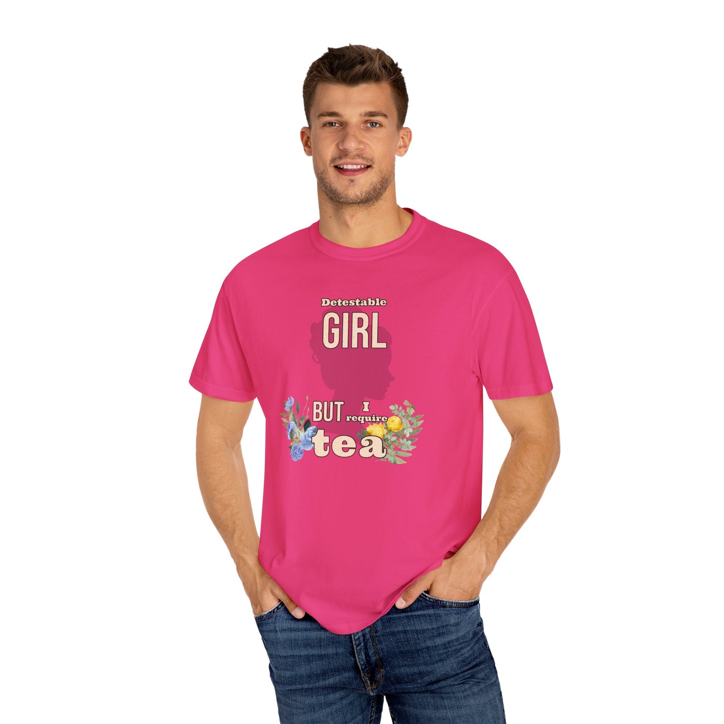 Detestable Girl but I require tea Oscar Wilde Quote T-Shirt, Importance of Being Earnest