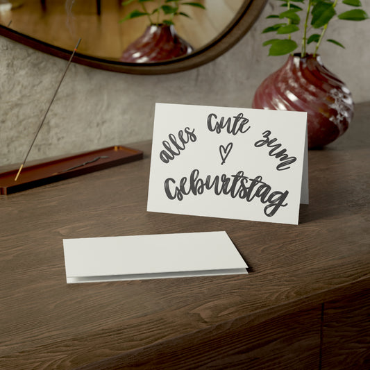 Alles Gute zum Geburtstag Cartes de vœux d'anniversaire – Allemand