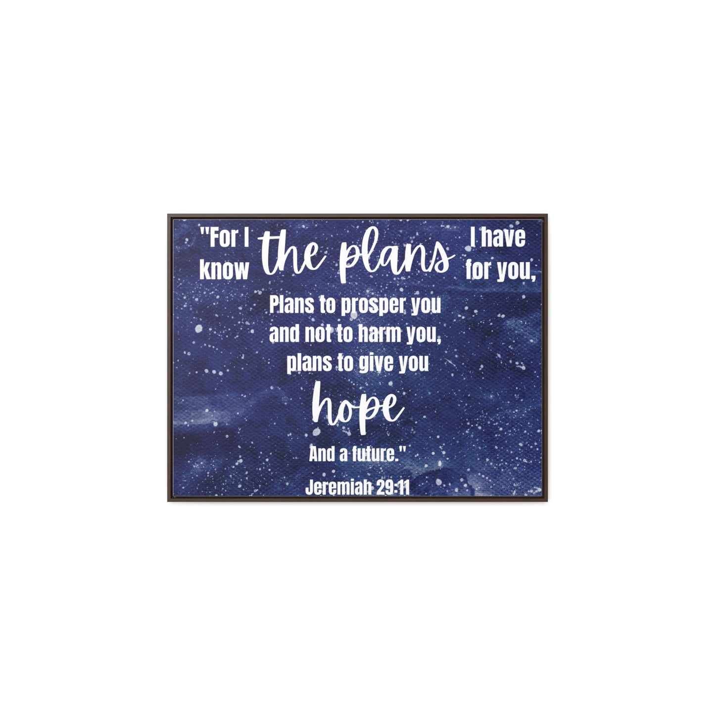 Jeremiah 29 11 bible verse canvas