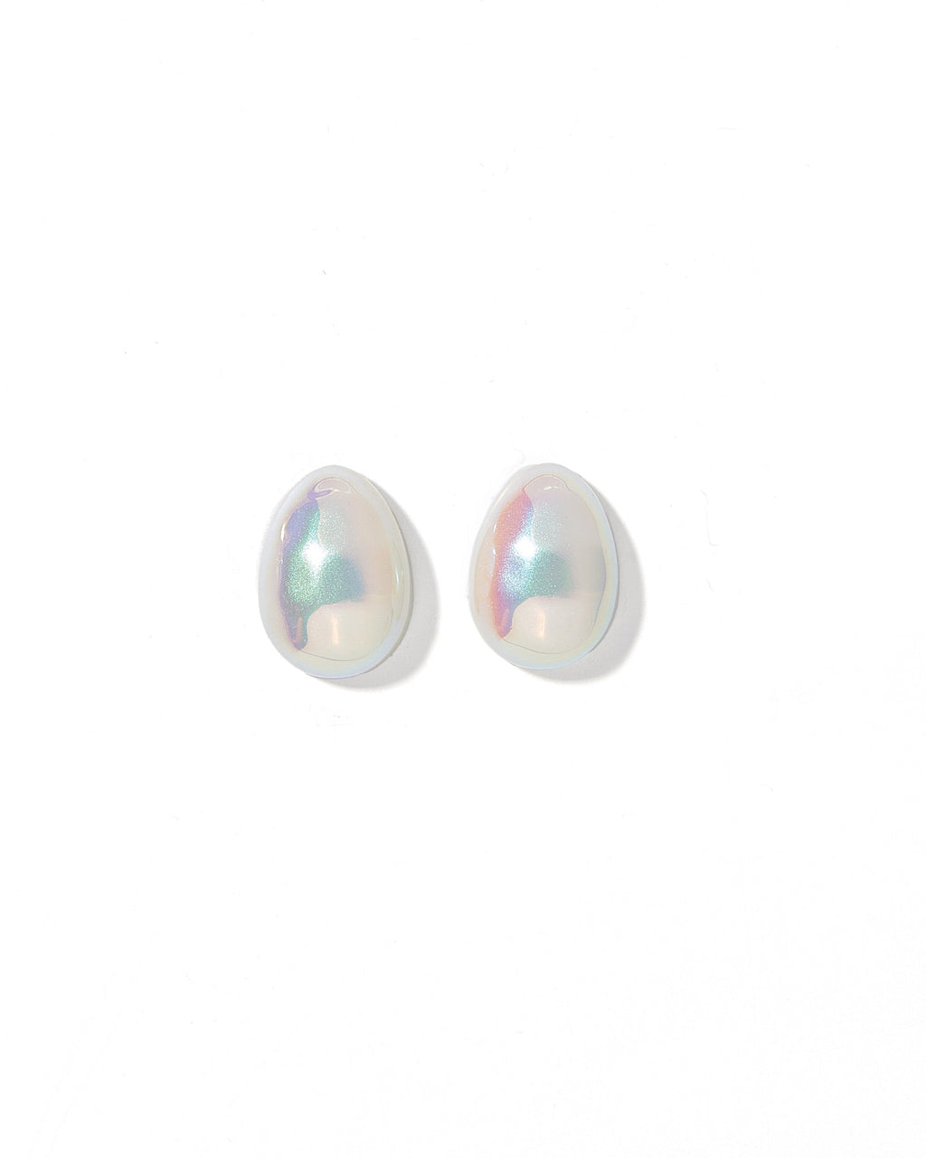 Monica Pearl Stud - White
