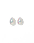 Monica Pearl Stud - White