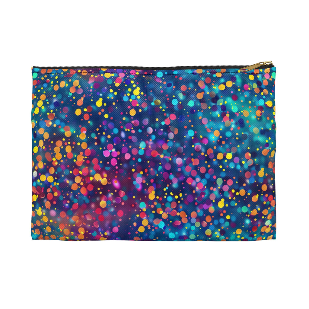 Bespattered Facade Rainbow Party Dots Accessory Pouch | 2 Sizes