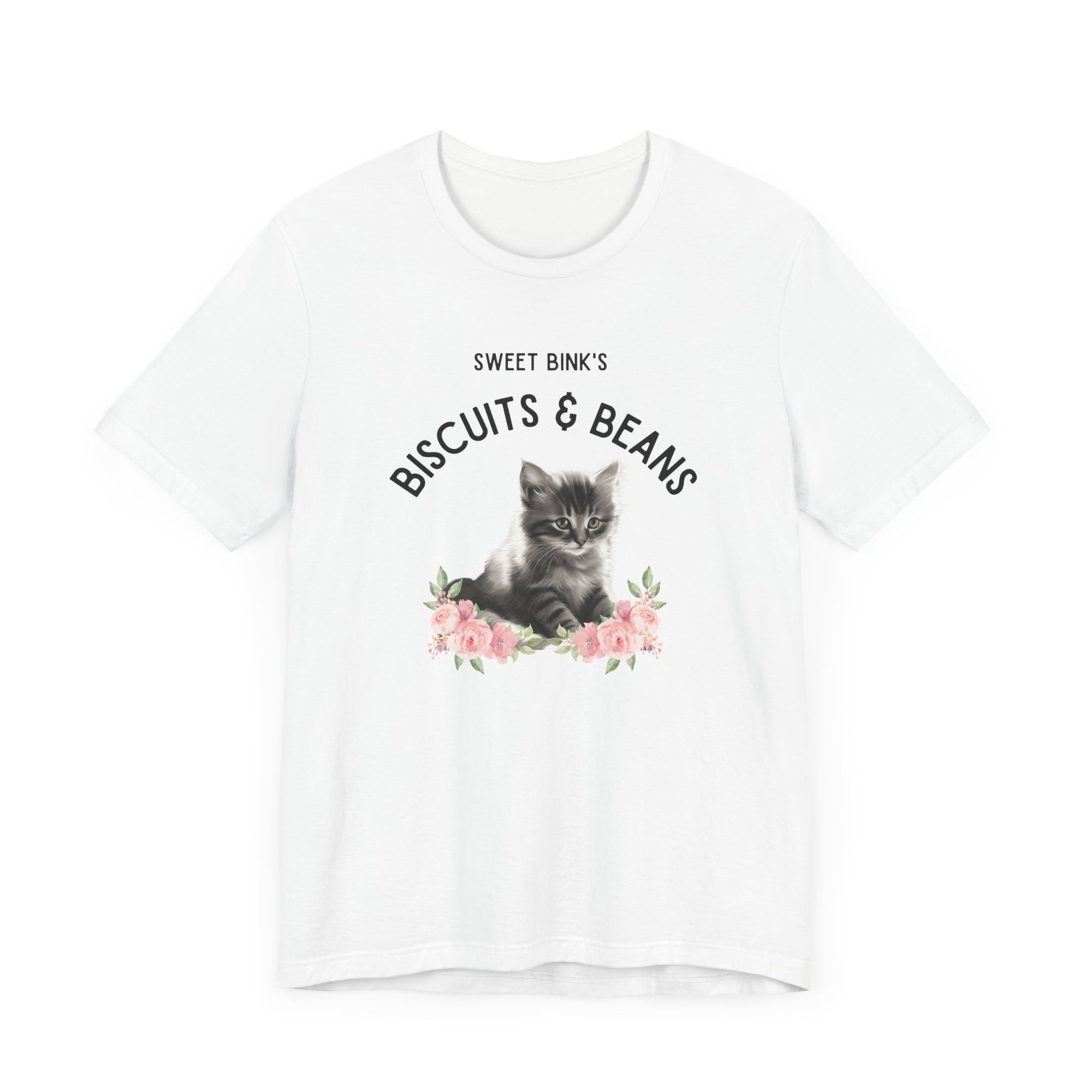 Sweet Bink's Biscuits and Beans cat tee - La Vie Bien - 2 day delivery - biscuits and beans - cat beans