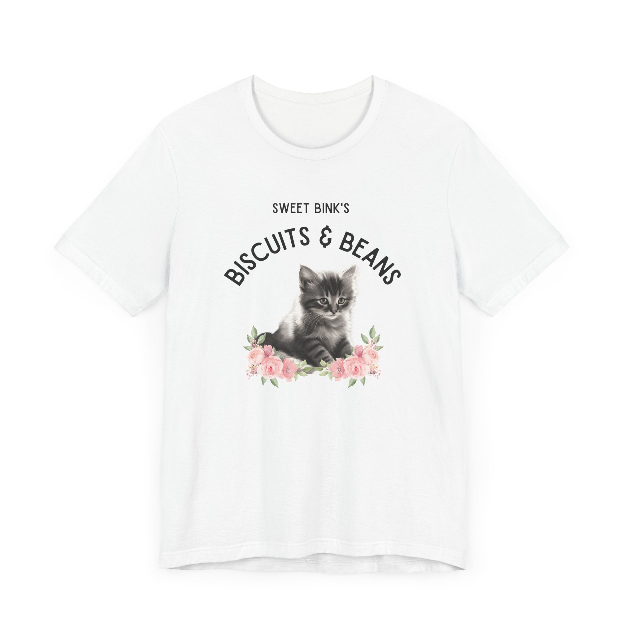 Sweet Bink's Biscuits and Beans cat tee - La Vie Bien - 2 day delivery - biscuits and beans - cat beans