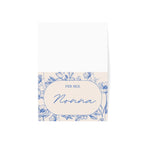 Per Mia Nonna Italian Grandmother Floral Greeting Card, blank inside with envelope