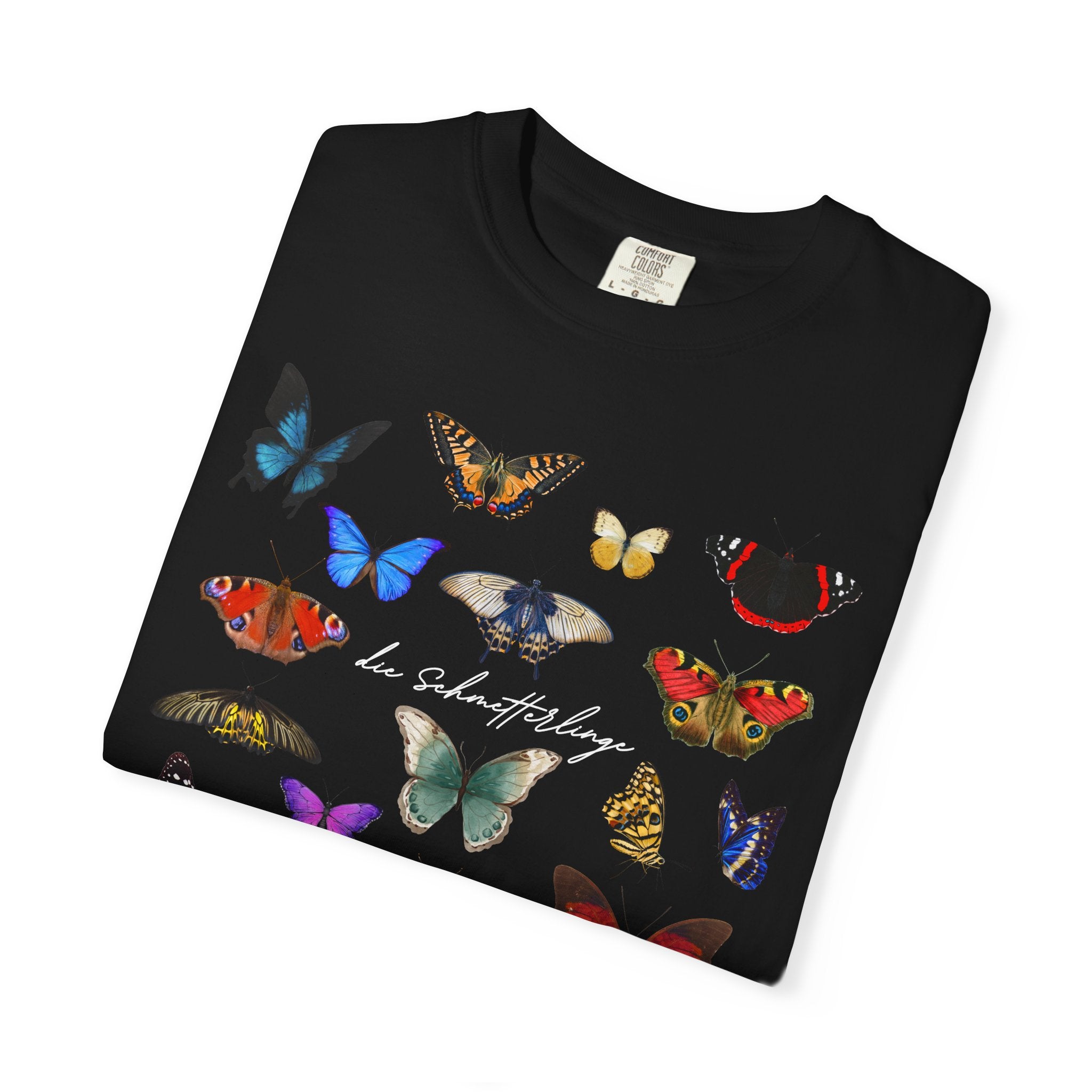German 'die Schmetterlinge' Butterflies T-Shirt, Comfort Colors, gift for German speaker