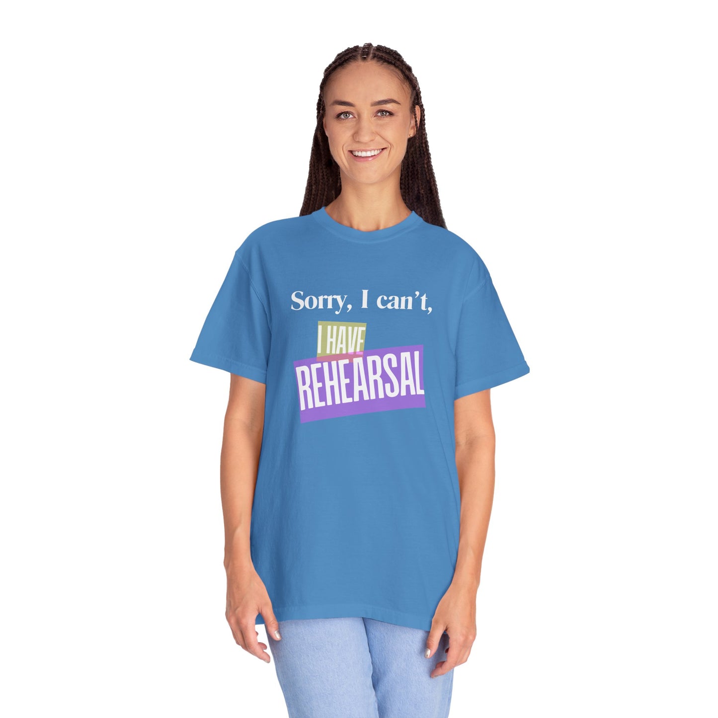 Désolé, je ne peux pas, j'ai un t-shirt Comfort Colors à répéter