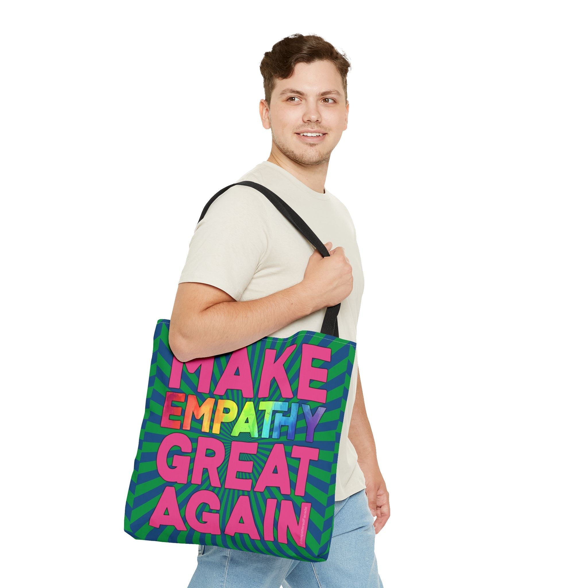 Bespattered Facade Make Empathy Great Again Eco-Friendly Carryall Tote Bag
