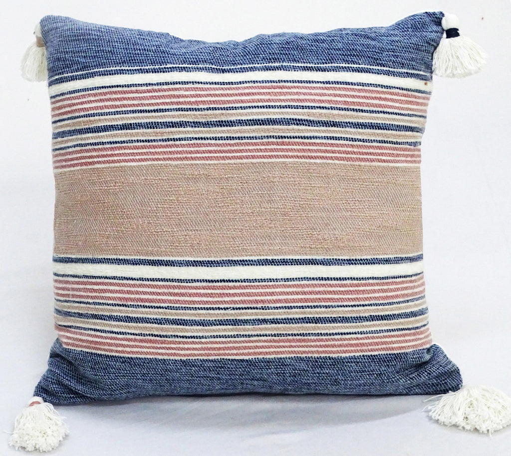 22" X 22" Throw Pillow for couch with Tassels Home Furnishings La Vie Bien 22" X 22" Throw Pillow for couch with Tassels
