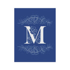 Elegant Personalized initial letter Garden Banner with Floral Design by Printify