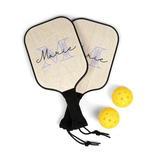 First initial and name personalized Pickleball Kit
